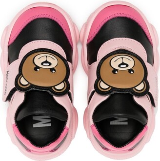 MOSCHINO BAMBINO Toy Bear patch low-top sneakers