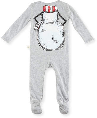 Stella McCartney Rufus Snowman Footie Pajamas, Size 3-9 Months