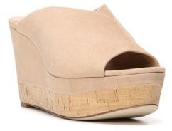 Diane von Furstenberg Manila Suede Wedge Platform Sandals