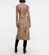 Thumbnail for your product : Etro Leopard-print wool mockneck sweater