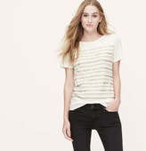 Thumbnail for your product : LOFT Sequin Stripe Tee