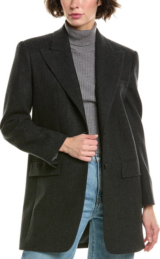 Michael Kors Collection Boyfriend Wool & Silk-Blend Blazer