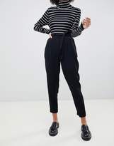 Thumbnail for your product : ASOS Design Woven Peg Pants With Obi Tie