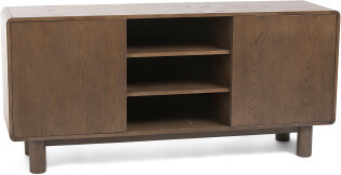 TJMAXX 65X30X17 Hawthorne Oak Wood Sideboard