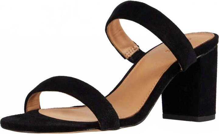 Soludos Women's Ines Heel In Black Suede