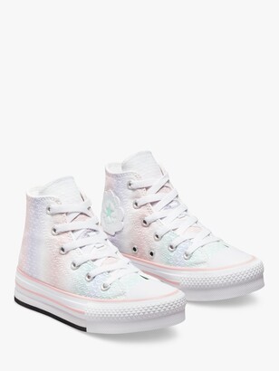 Converse Children's Chuck Taylor All Star Lift Platform Mermaid Scales High Top Trainers
