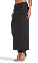 Thumbnail for your product : Heather Asymmetrical Zip Skirt