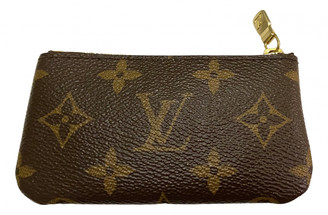 Louis Vuitton Zippy Brown Cloth Purses, wallets & cases