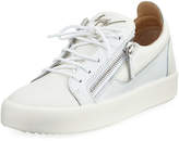 Thumbnail for your product : Giuseppe Zanotti Men's London Double-Zip Leather Low-Top Sneakers