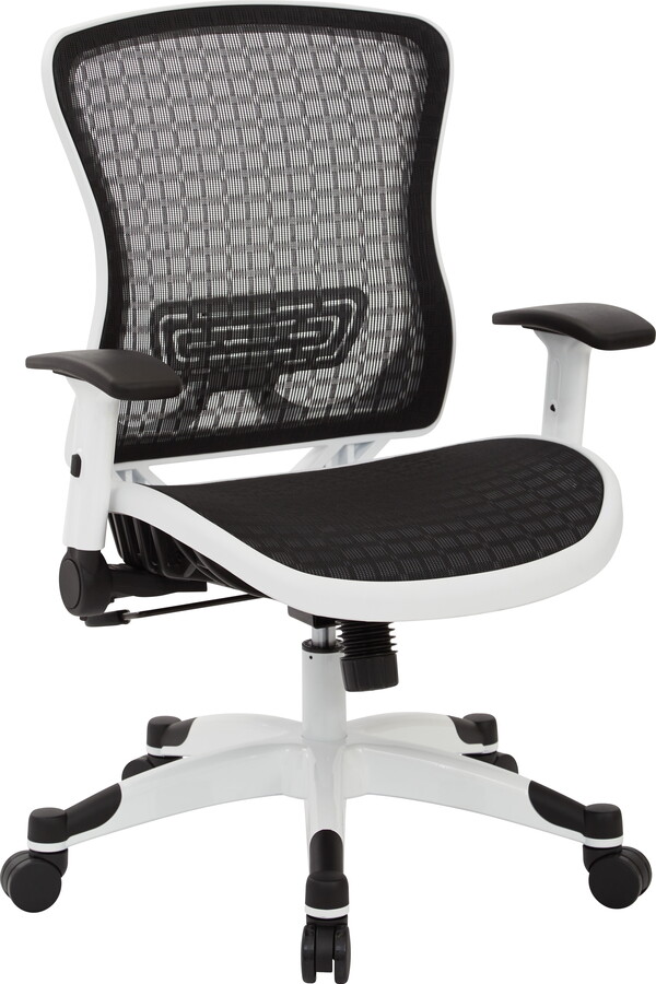 Space Seating Breathable Mesh Seat And Back Manager Chair-Color:CHX Dark,Size:26.75W x 25D x 39H