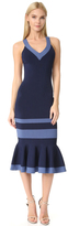 Thumbnail for your product : Jonathan Simkhai Bold Stripe Trumpet Gown