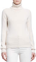 Thumbnail for your product : Chloé Cashmere Ribbed-Knit Turtleneck Sweater, Ivory
