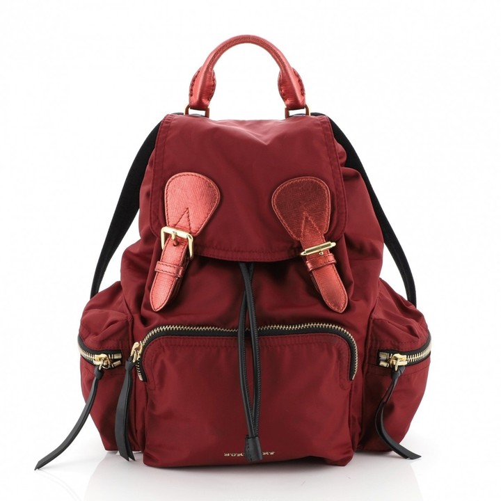 burberry backpack red