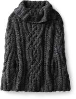 Thumbnail for your product : Lands' End Lands'end Women's Hand Knit Cropped Cable Cape
