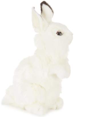 Hansa 12.75" Plush Baby White Bunny Rabbit