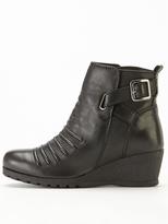 Thumbnail for your product : Lotus Division Leather Low Wedge Ankle Boots
