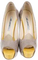 Thumbnail for your product : Brian Atwood Python Platform Pumps