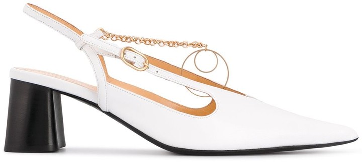 ellery leather slingback pumps