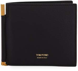 Tom Ford Leather Bi-Fold Wallet with Money Clip