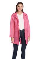 levi's women's hooded rubberized faux leather anorak jacket