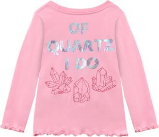 Peek Aren't You Curious Kids' Geology Embellished Long Sleeve Cotton Graphic Tee