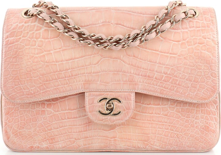 Chanel Classic Double Flap Bag Alligator Jumbo - ShopStyle