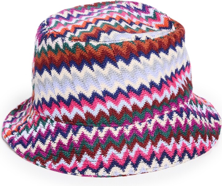 MISSONI ミッソーニ　カシミヤ　ウール バケットハット マルチカラー　M MISSONI ミッソーニ カシミヤ ウール バケットハット マルチカラー M