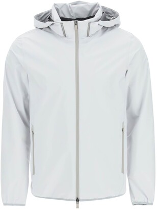 white polyester jacket
