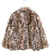 Thumbnail for your product : Adrienne Landau Girls' Fur Collared Jacket