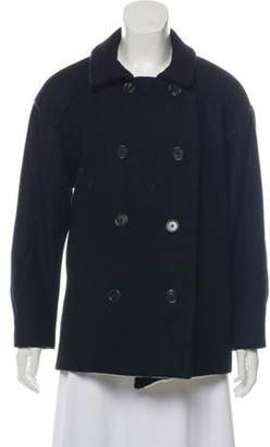 Derek Lam Double-Breasted Wool Coat Black Double-Breasted Wool Coat