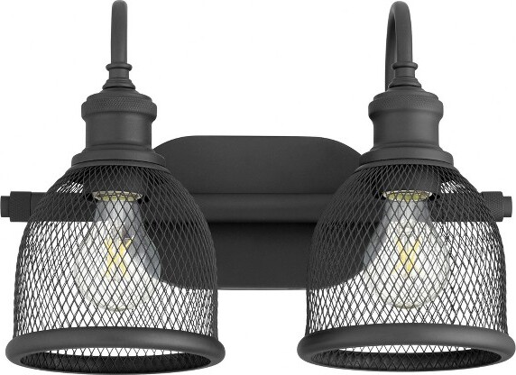 Quorum Lighting QuorumLightingOmni2-LightNoirFinishFanwith14.5Width,10.5Height,and8Depth