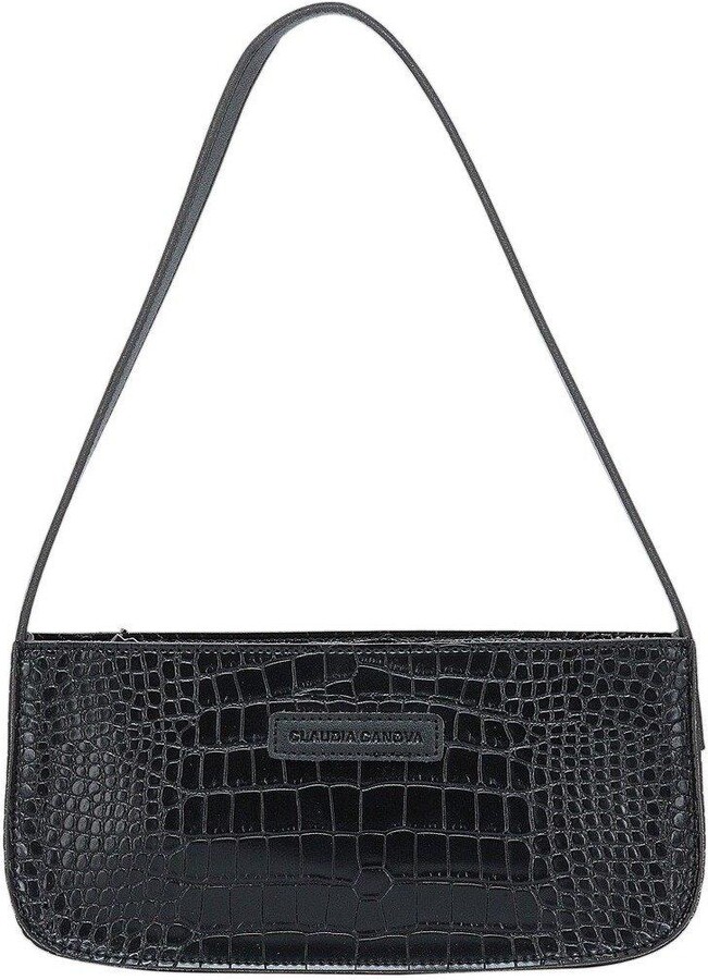 Claudia Canova Marisa Croc Print Baguette Shoulder Bag ShopStyle