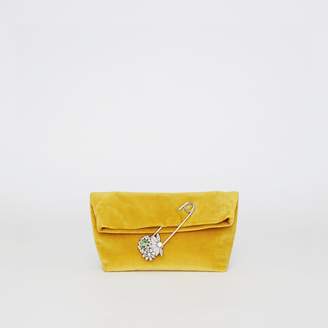 Burberry The Small Pin Clutch in Velvet