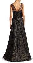 Thumbnail for your product : Rene Ruiz Collection Illusion Metallic Tulle Gown