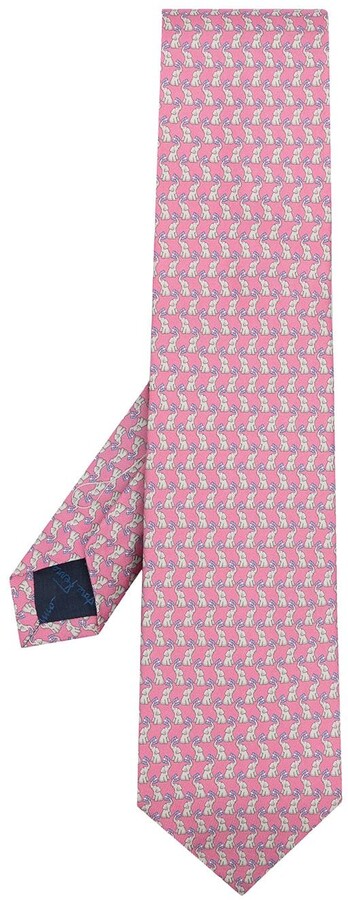 Ferragamo Animal-Pattern Tie - ShopStyle