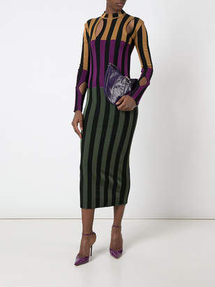 Nina Ricci colour block striped dress