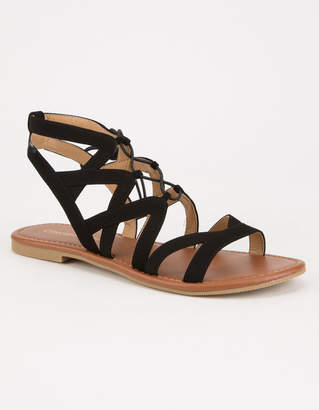 City Classified Strappy Ghillie Womens Sandals