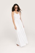 Thumbnail for your product : Nasty Gal Womens Strappy Backless Maxi Smock Dress