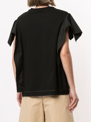 3.1 Phillip Lim ruffle-detail cotton T-shirt