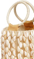 Thumbnail for your product : Sensi Mini Embellished Straw Bucket Bag