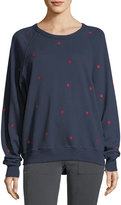Thumbnail for your product : The Great The College Sweatshirt w/ Mini Heart Embroidery