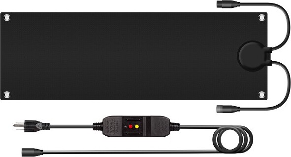 WalenseeGrapheneHeatedSnowMeltingMatNo-SlipRubberMatforFastIceRemoval(Black10x30Inch)