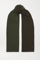 Thumbnail for your product : Rag & Bone Riley Fringed Two-tone Cashmere And Wool-blend Scarf
