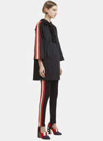 Thumbnail for your product : Gucci Striped Web Jersey Stirrup Logo Leggings in Black