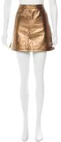 Thumbnail for your product : Rebecca Minkoff Metallic Leather Mini Skirt