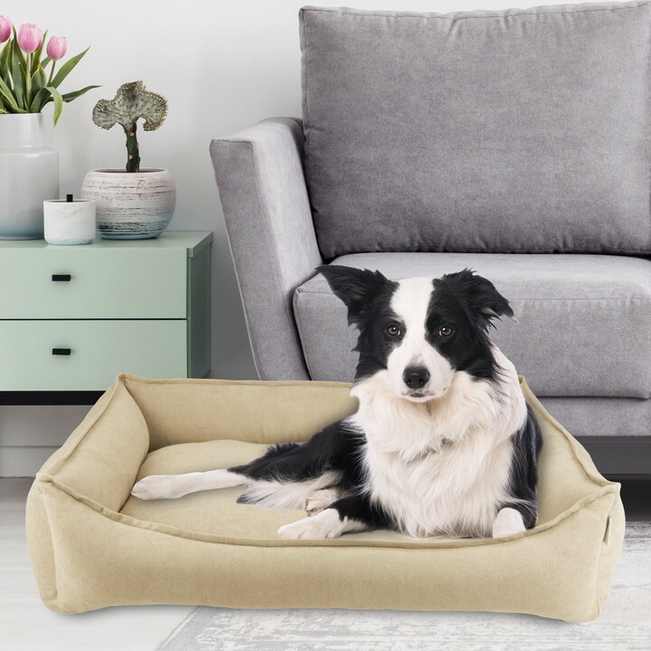 Rover Rest by Arlee Home & Pet Cresent Lounger Orthopedic Eco-Friendly Memory Foam Pet Bed
