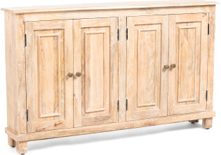 TJMAXX 60In Mango Wood Jensen 4 Door Solid Sideboard