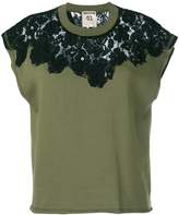 Thumbnail for your product : Semi-Couture Semicouture lace insert T-shirt