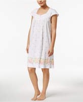 Thumbnail for your product : Charter Club Border-Print Cotton Nightgown, Created for Macy's