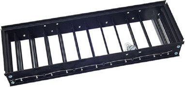 Reggio Register Black Metal Louver for Floor Grilles